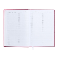 Ежедневник датированный 2024 года, А5, 176 листов, Attomex.Even, обложка бумвинил, ляссе, блок 70 г/м2, розовый