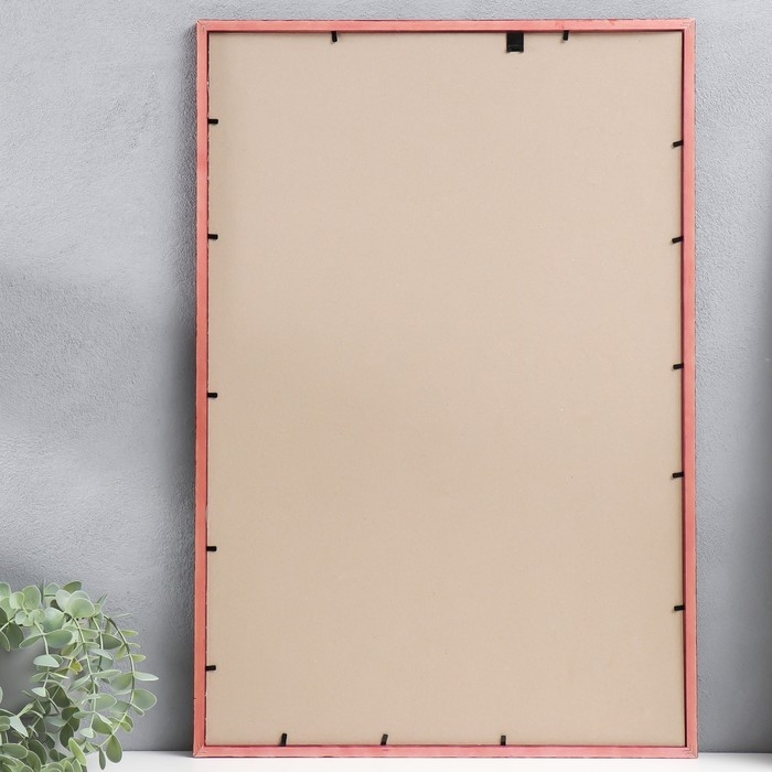 Фоторамка сосна с14 №1 вишня 40х60 см (пластиковый экран)