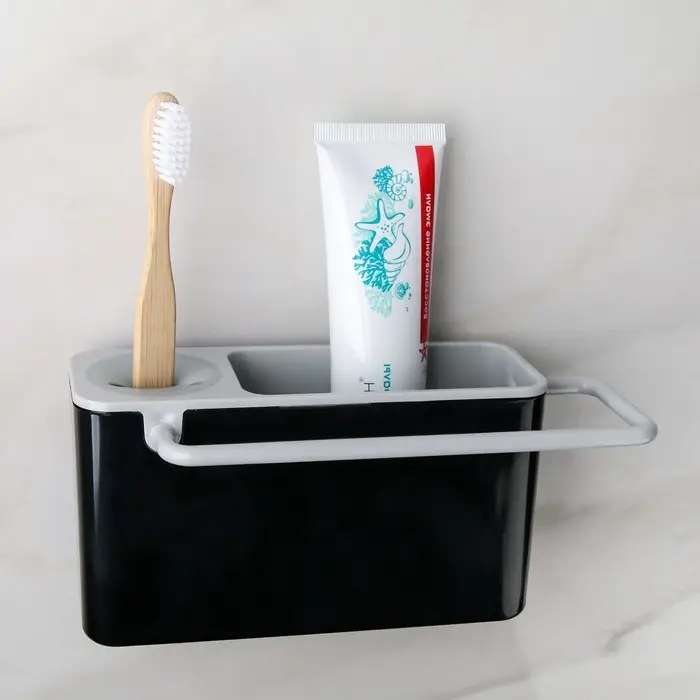 Подставка для ванных и кухонных принадлежностей, 20&times;9&times;9 см, цвет МИКС