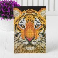 Алмазная мозаика с частичным заполнением на подставке &laquo;Тигр&raquo;, 13 х 19 см, картон