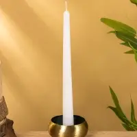 Подсвечник золотой c зелёным покрытием, 8&times;8&times;3.5 см