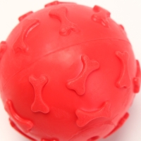 Мяч "Косточки", TPR, 6 см, красный