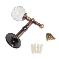 Крючок - держатель для штор на стену CAPPIO KS043, металлический, цвет медь, 2 шт.