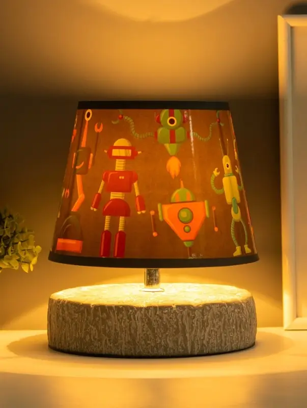 Настольная лампа "Суше" E27 40Вт серый 20х20х23 см RISALUX