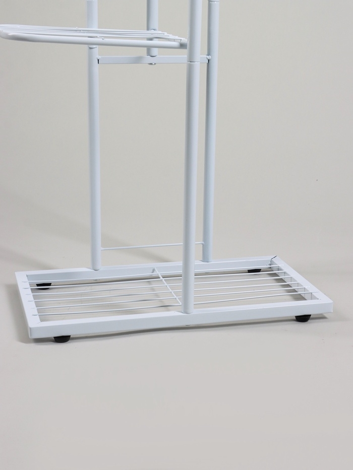 Подставка для цветов Greengo, 4 полки, 43 &times; 22 &times; 82 см, напольная, металл, белая