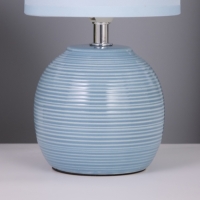 Лампа настольная "Бриз" 1х40Вт Е14 голубой 13х13х25см