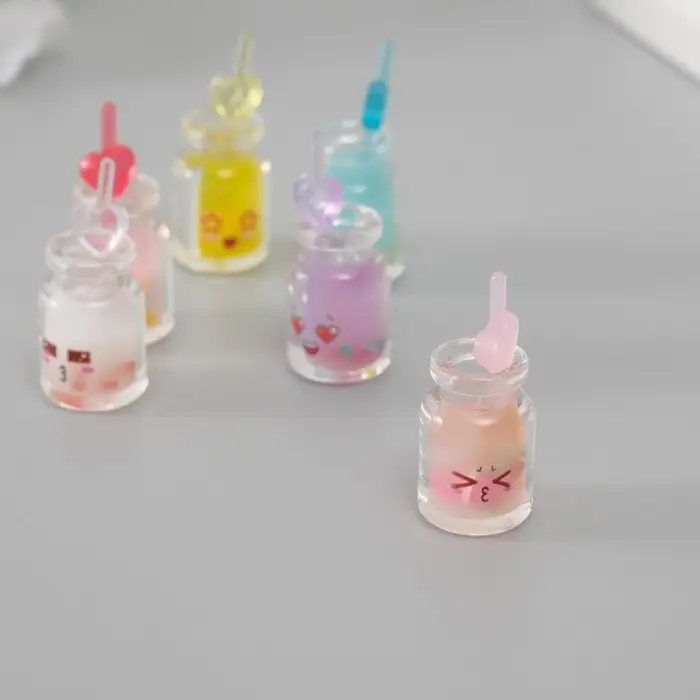 Подвеска для творчества акрил "Коктейль. Эмоции" светится в темноте МИКС 3,5х1,5х1,5 см