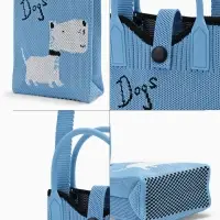 Сумка подр Пес, 12*4*17, отд на кнопке, дл ремень, голубой