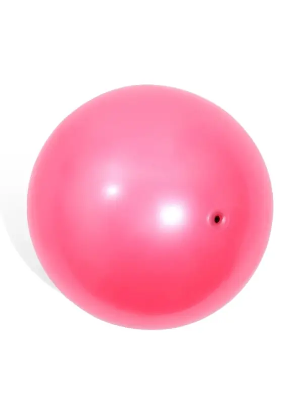 Мяч для художественной гимнастики FIG Металлик, диаметр 15см, цвет розовый