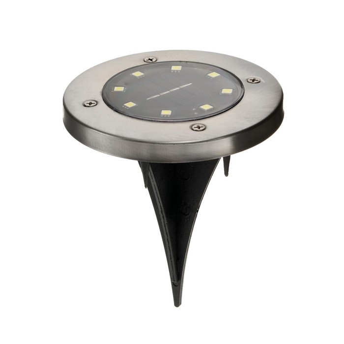 Садовый светильник на солнечной батарее, 8 LED, свечение белое