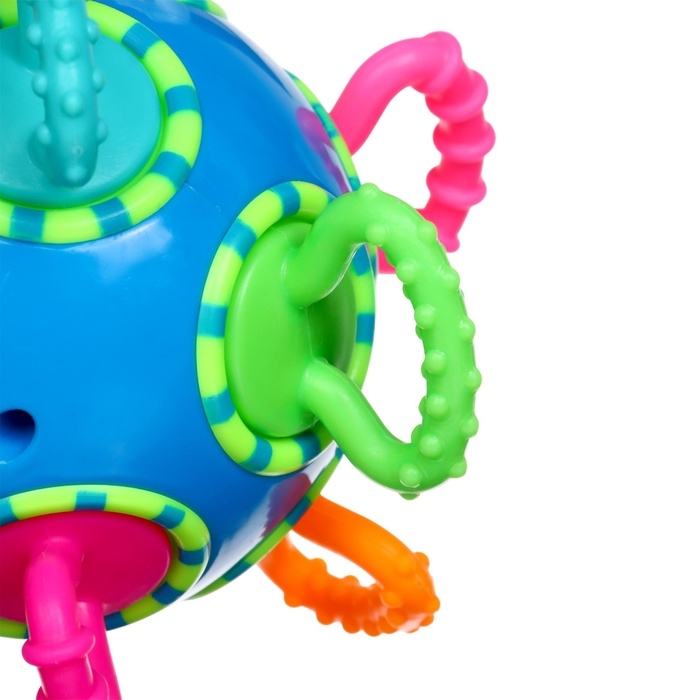 Погремушка Крошка Я &laquo;Шар трещотка&raquo;, синий