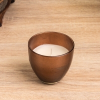 Свеча ароматическая в стеклянном подсвечнике 85 гр, кофе