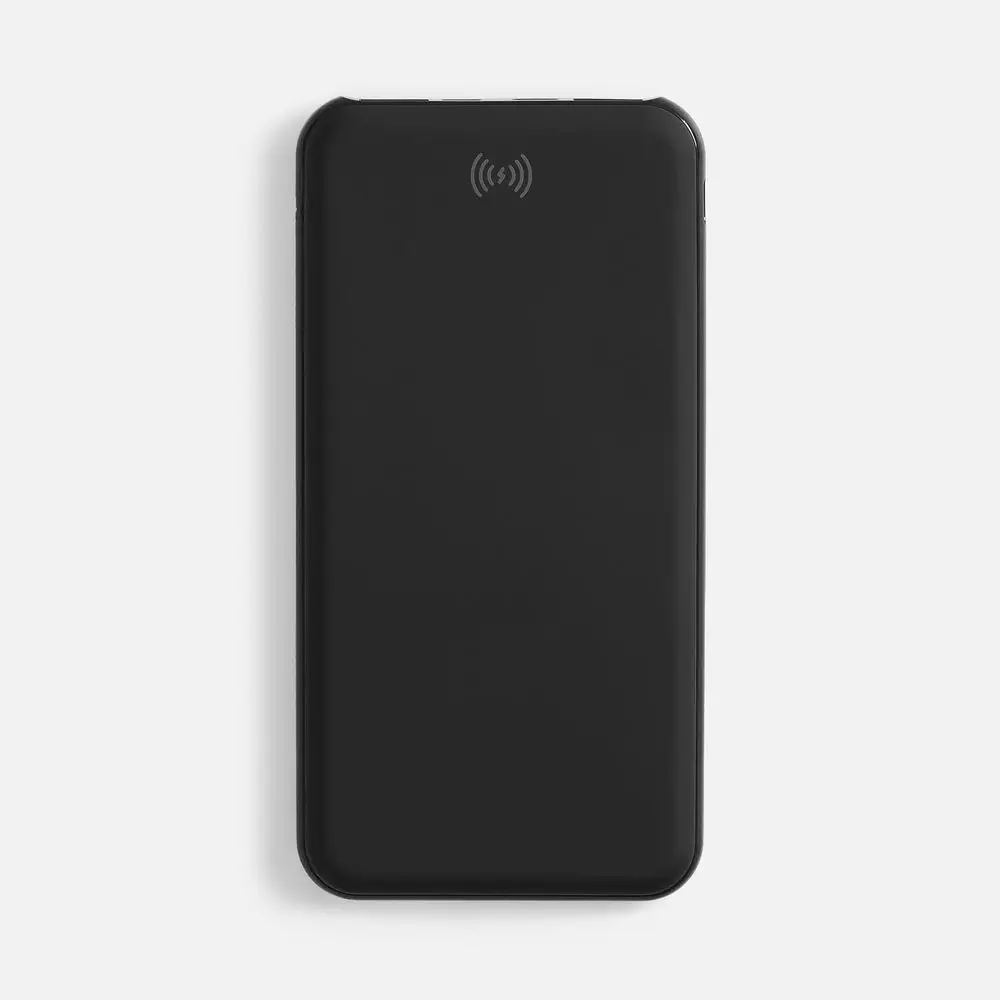 Аккумулятор с беспроводной зарядкой All Day Wireless, 10000 мАч, черный