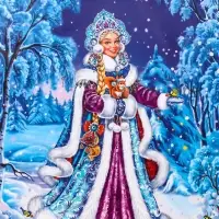 Пакет подарочный новогодний ламинированный, &laquo;Снегурочка&raquo; , 18&times;10&times;22.3 см