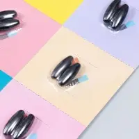 Поющие магниты цикады &laquo;Овал&raquo;, набор 2 шт., антистресс, чёрный, 2.8&times;0.8&times;0.8 см