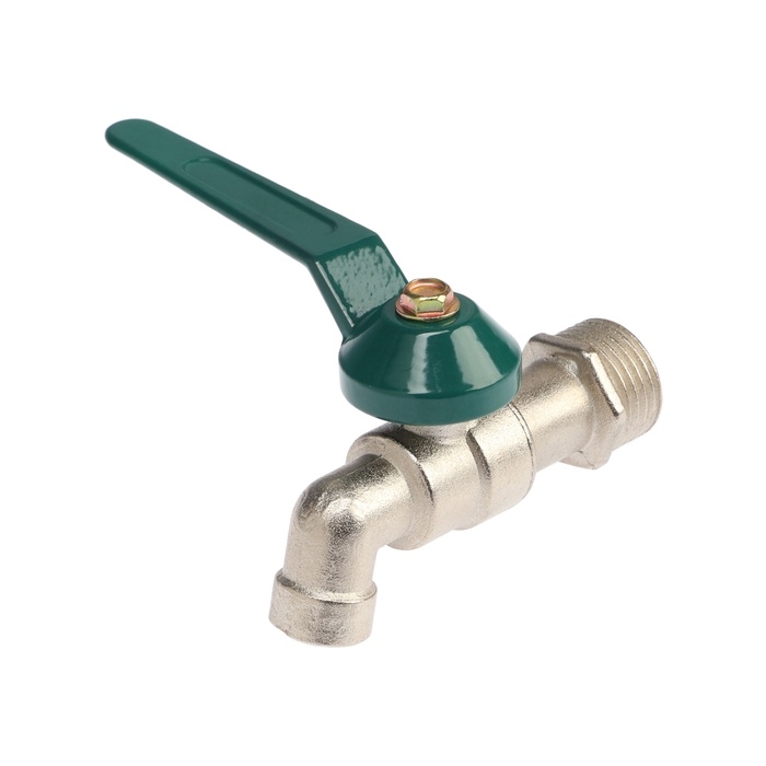 Кран водоразборный ZEIN,1/2", рычаг, укороченный, цинк