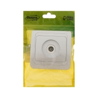 Розетка телевизионная одноместная Luazon Lighting "Орион", скрытая, серебристая