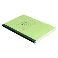 Книга учета, 128 листов, обложка картон 7Б, блок ОФСЕТ, клетка, цвет зеленый (имитация)