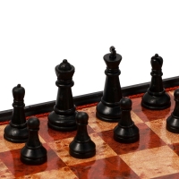 Шахматы 19 х 19 см, король h-3.3 см, d-1.5 см, доска и фигуры пластик