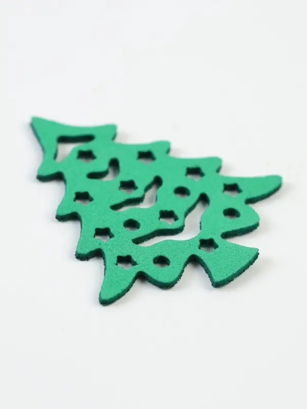 Декор "Зеленые елочки", набор 6 шт.