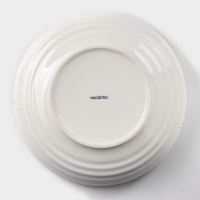 Тарелка фарфоровая глубокая Magistro &laquo;Церера&raquo;, 1,1 л, d=22 см, цвет белый