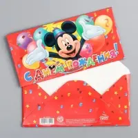 Конверт для денег, 17 х 8,5 см &laquo;С днём рождения!&raquo;, Микки Маус