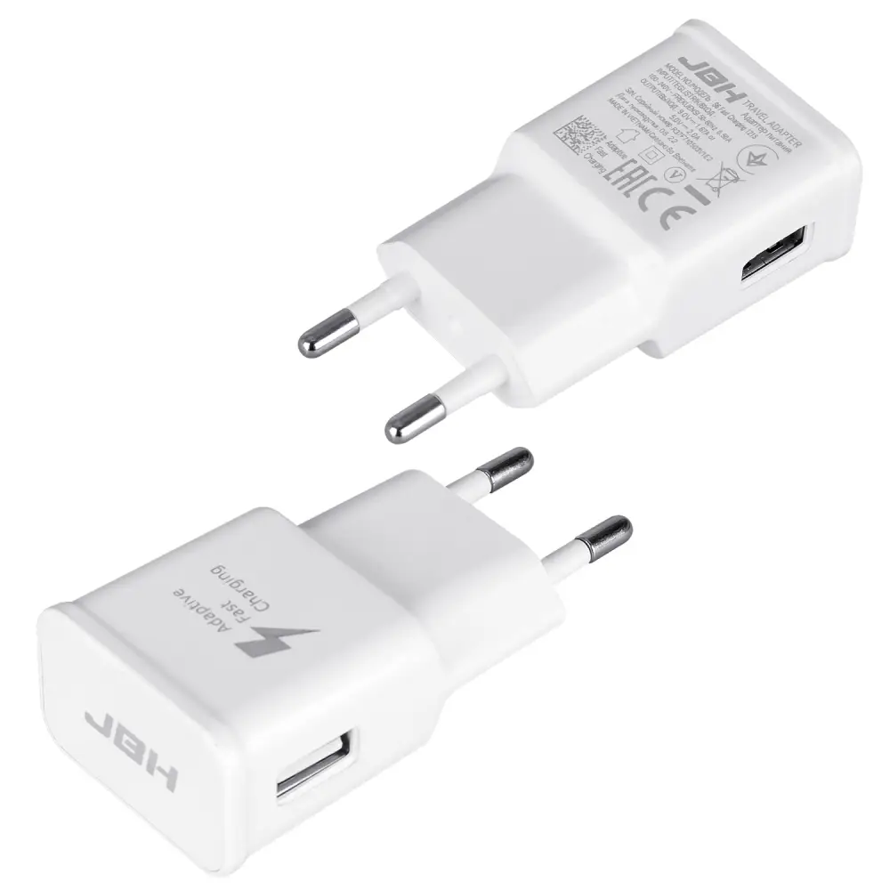 Переходник СЗУ на USB 2A S6 2.0 JBH белый (500шт/кор)