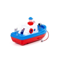 Катер &laquo;Спасатель&raquo;, цвет бело-синий