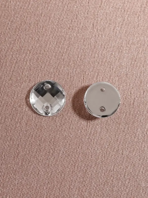 Стразы пришивные &laquo;Шатон&raquo;, круглые, из органического стекла, d=8 мм, 50 шт., белые