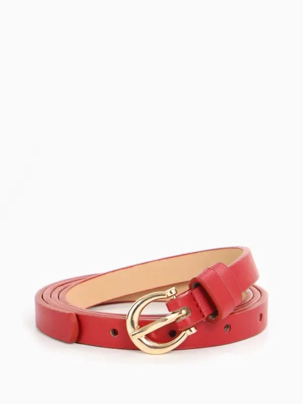 Ремень жен 02-01-01-01, Март2502, 1,3*0,3*110 см, без винта, пряж золото, 1 прокол,