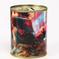 Копилка металлическая, 9.5 см&times;7.5 см&times;7.5 см, Человек-паук