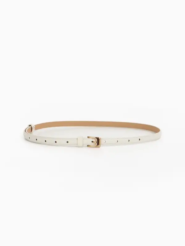 Ремень жен 02-01-01-01, Март2501, 1,3*0,3*110 см, без винта, пряж золото, 1 прокол,