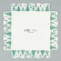 Коробка для кондитерских изделий с PVC крышкой &laquo;Зима&raquo;, 15 х 15 х 3 см