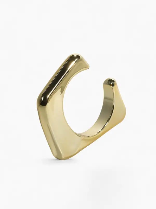 Браслет манжета &laquo;Уголки&raquo;, цвет золото