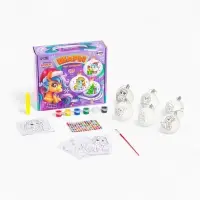 Набор для творчества &laquo;Елочные шары под раскраску &raquo;Новогодний сюрприз&laquo;, набор 6 шт. + краски