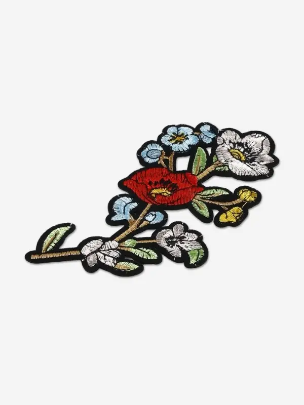 Термоаппликация &laquo;Цветы&raquo;, 16&times;8 см, разноцветная