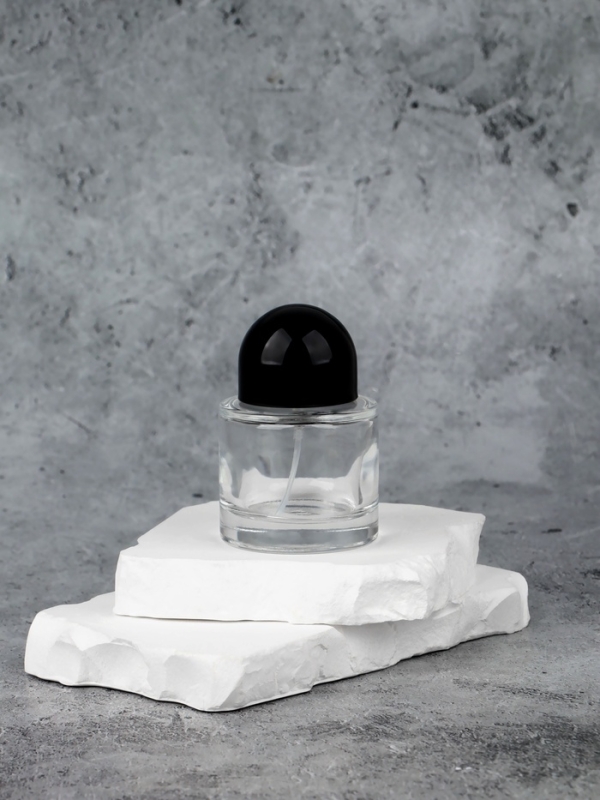 Флакон стеклянный для парфюма, с распылителем, 30 мл, прозрачный/чёрный