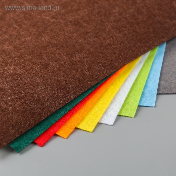 Фетр "BLITZ" 1 мм, мягкий 20х30 см &plusmn; 2 см (набор 10 шт) ассорти