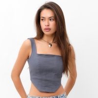 Кулон &laquo;Сердце&raquo; вытянутое, цвет серебро, 70 см