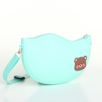 Сумка детская для девочки на молнии, цвет бирюзовый