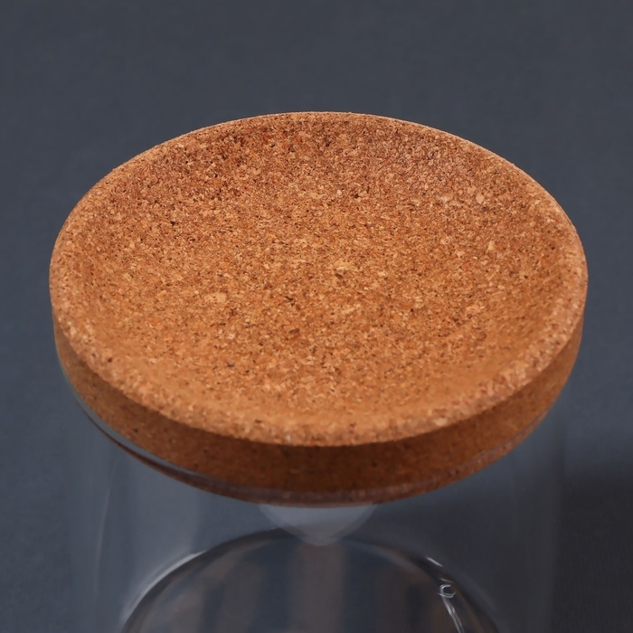 Набор органайзеров для ватных палочек и дисков, 17,5 &times; 10 &times; 10 см цвет прозрачный/коричневый