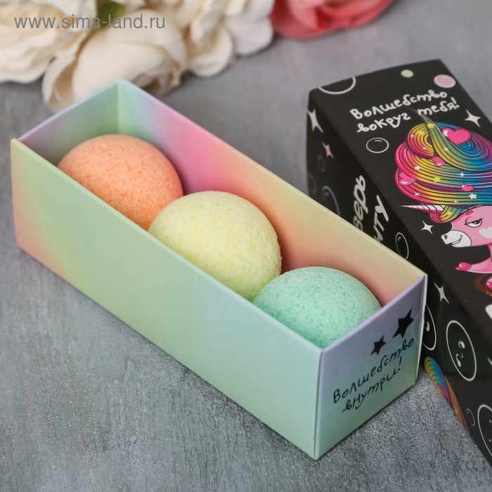 Набор бомбочки для ванны BEAUTY FОХ &laquo;Волшебство&raquo;, 3х40 г