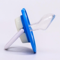 Соска - пустышка силиконовая ортодонтическая &laquo;Чайка&raquo;, от 6 мес., цвет голубой