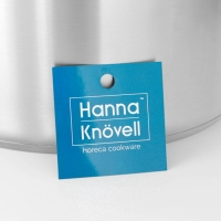 Кастрюля из нержавеющей стали Hanna Kn&ouml;vell с крышкой, 11 л, d=28 см, h=18 см, толщина стенки 0,8 мм, индукция