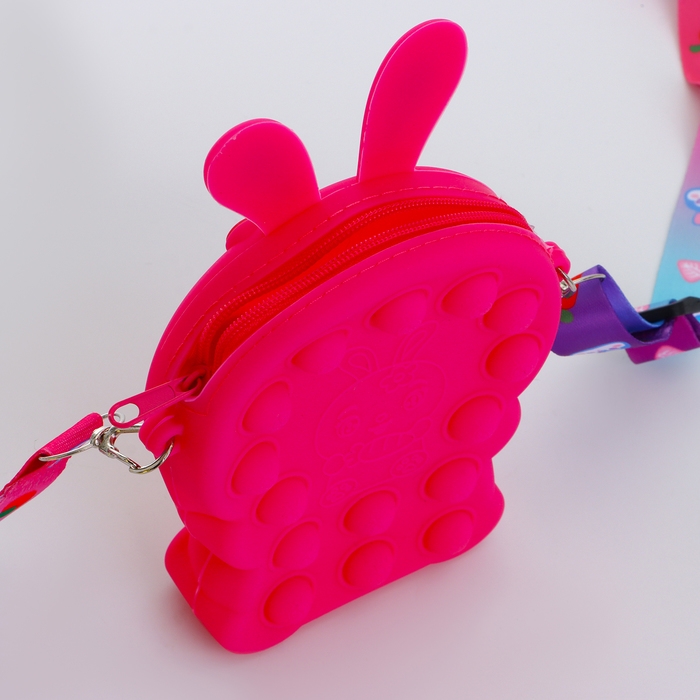 Сумка детская на молнии &laquo;Выбражулька&raquo;, цвет малиновый