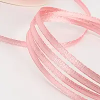 Лента атласная, 3 мм, 45&plusmn;1 м, жемчужно-розовая №135