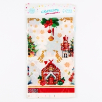 Скатерть новогодняя одноразовая &laquo;Снеговик&raquo;, 180х137 см