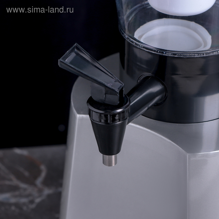 Башня пивная &laquo;Металлик&raquo;, 3 л, колба с подсветкой, 2 батарейки, цвет серебристый