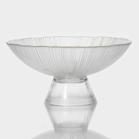 Ваза из стекла для фруктов &laquo;Фейерверк&raquo;, 630 мл, 18&times;9 см, цвет прозрачный