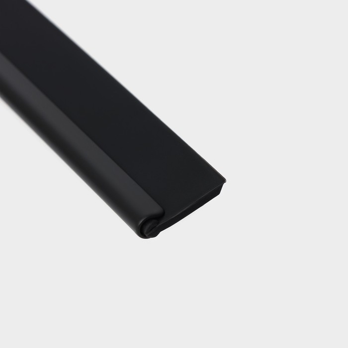 Водосгон из нержавеющей стали с комплектом держателей Raccoon, 25&times;16 см, цвет чёрный